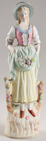 Maruyama Figurines Woman With Grapes - No Box