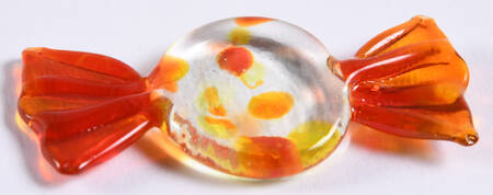 Candy Pieces Ots/Red/Yellow/Orange Wrapper - No Box