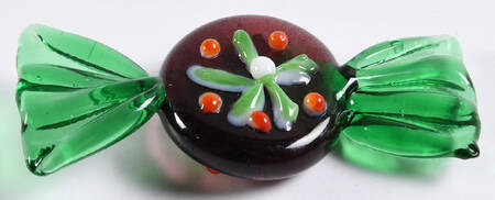 Candy Pieces Round Purple Green Star - No Box