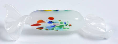 Candy Pieces Frost Rectangle W/ Multicolor Spots - No Box