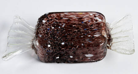 Candy Pieces Large Clear Purple Wrap - No Box