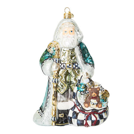 Farmhouse Ornaments Holiday Santa - Boxed