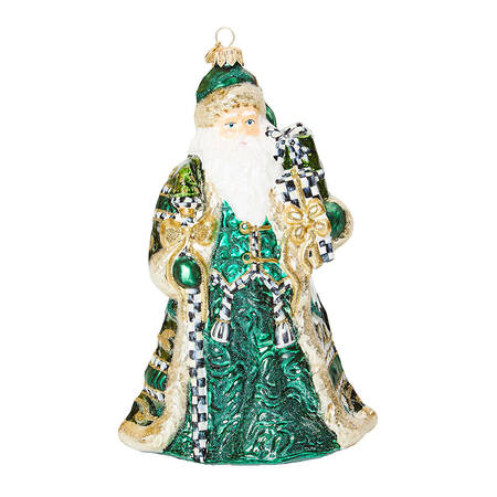 Emerald Luxe Ornaments Gifting Santa - Boxed