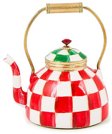 Check It Out Ornaments Tea Kettle - Boxed