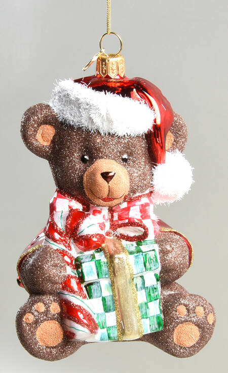 Check It Out Ornaments Teddy Bear - With Box