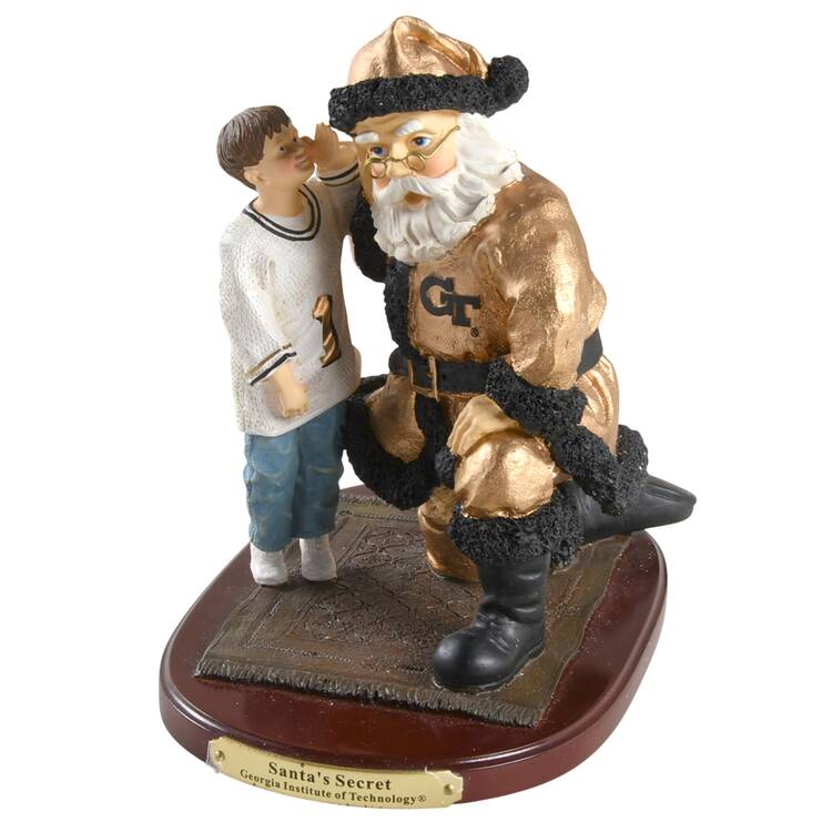 Collegiate Santa's Secret Figurine Georgia Institute Of Technology - Boxed