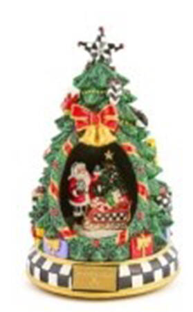 Courtly Noel Musical Tree & Santa - Boxed