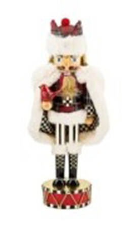 Courtly Noel Tartan Cardinal Nutcracker - Boxed