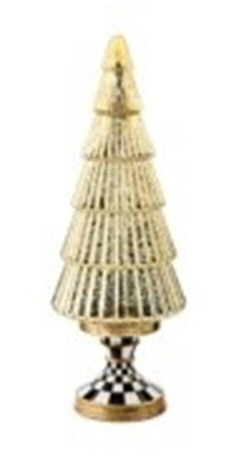 Courtly Noel Illuminated Glass Tree-Tall - Boxed