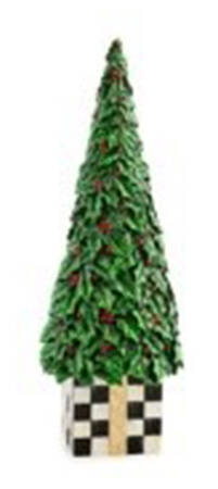 Holly Village Holly Leaf Tree Figurine - Boxed