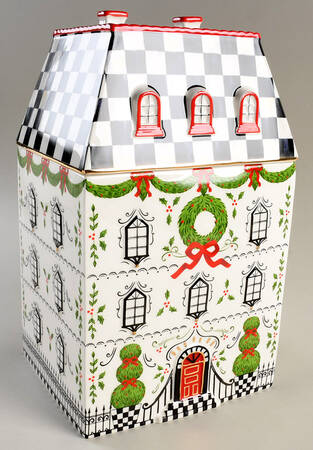 Holly Village Holly Village Cookie Jar - Boxed