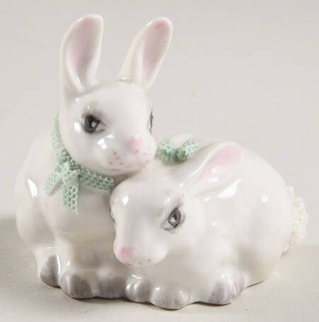 Irish Dresden Animals with Lace by Muller &amp; Co