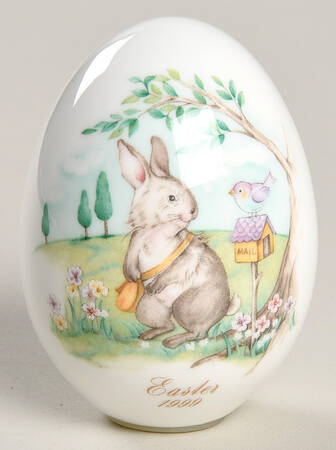 Noritake Easter Egg Easter Bunny Mailman-Without Stand - No Box