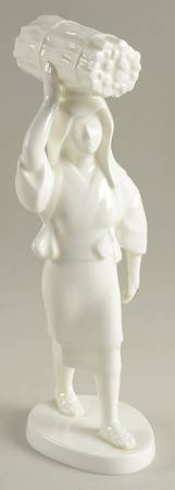 Noritake Figurines Oaharame-Woman Carrying Sticks - No Box