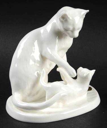 Mothers Day Figurine Cat And Kitten - Boxed