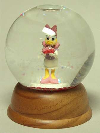 Disney Holiday Snowglobe Daisy Duck-Valentine's Day - No Box