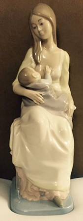 Nadal Porcelain Figurines Mother And Child - Boxed