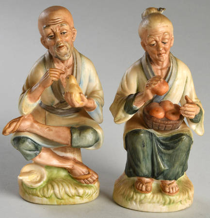Napco Figurines and Giftware Oriental Man & Woman - Pair - No Box