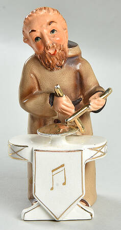 Napco Figurines and Giftware Monk Playing Drums - No Box