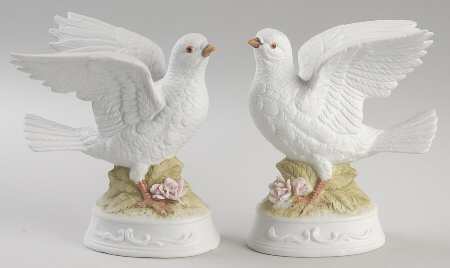 Napco Figurines and Giftware Doves-Pair - Boxed