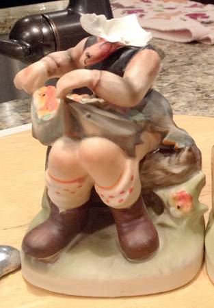 Napco Figurines and Giftware Girl W/ Flowers - Boxed