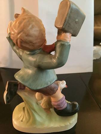 Napco Figurines and Giftware Boy Running With Dog - Boxed