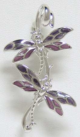 Nicole Barr Jewelry Dragonfly Double-Purple - Boxed