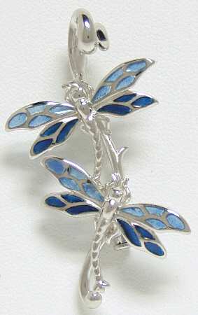 Nicole Barr Jewelry Dragonfly Double-Blue - Boxed