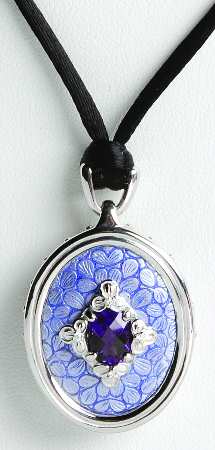 Nicole Barr Jewelry Basse Taille-Diamond/Amethyst - Boxed