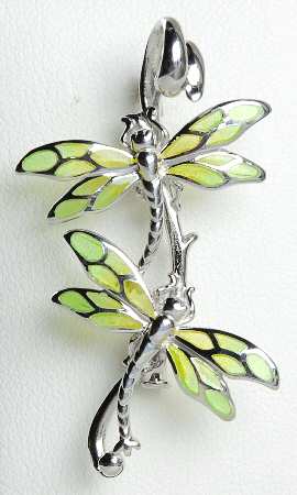 Nicole Barr Jewelry Dragonfly Double-Lime - Boxed