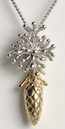 Nicole Barr Jewelry Pinecone-Sterling - With Box