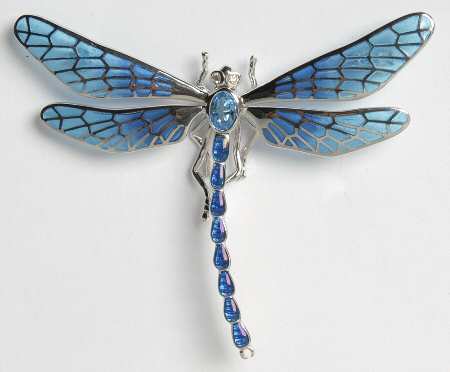 Nicole Barr Jewelry Dragonfly-Blue Topaz & Diamond - Boxed