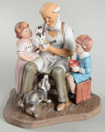 Norman Rockwell Annual Figurine The Toymaker - With Box