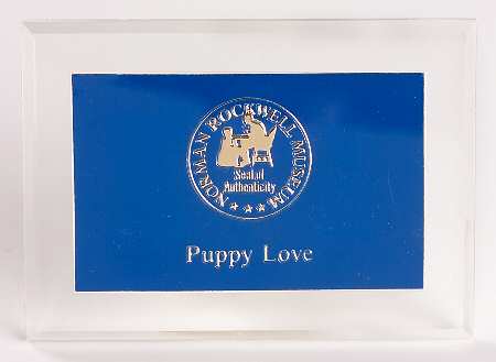 Advertising Signs Norman Rockwell Museum - Puppy Love - Plastic Advertising Signs