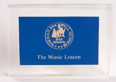 Advertising Signs Norman Rockwell Museum -The Music Lesson - Plastic Advertising Signs