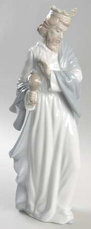 NAO Nativity Figurines King Gaspar With Cup - Boxed