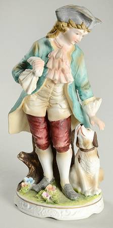 Classic Gallery Collection Colonial Man With Dog - No Box