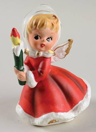 Christmas Angel Angel With Candle-Blonde - No Box