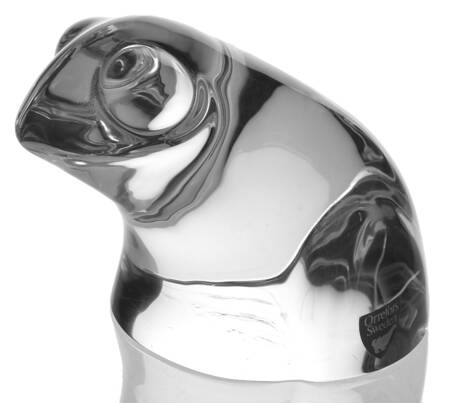 Orrefors Figurines Frog (Head Down) - No Box