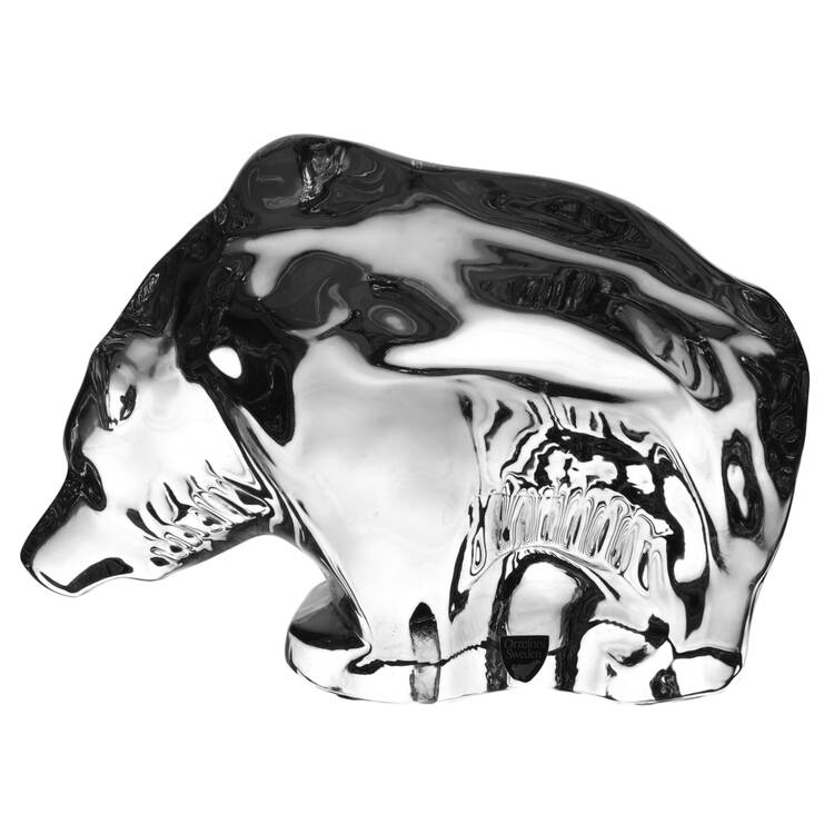 Orrefors Figurines Bear-Grizzly - No Box