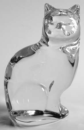 Orrefors Figurines Cat - No Box