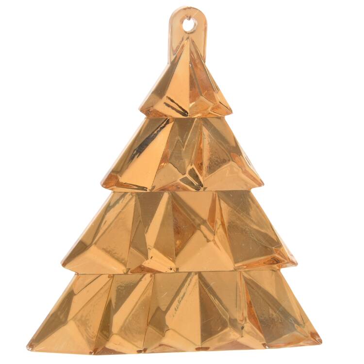 Orrefors Christmas Ornament Christmas Tree - 24k Gold - Boxed