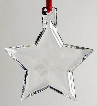 Orrefors Christmas Ornament Star - Boxed