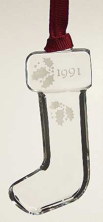 Orrefors Christmas Ornament Christmas Stocking - Boxed