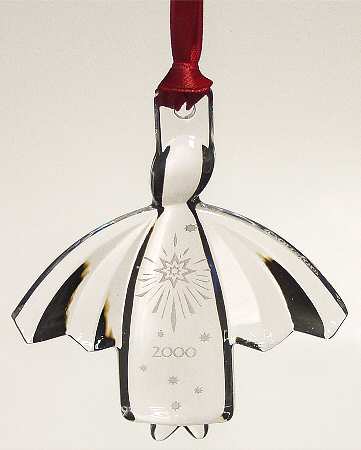 Orrefors Christmas Ornament Angel  - Boxed