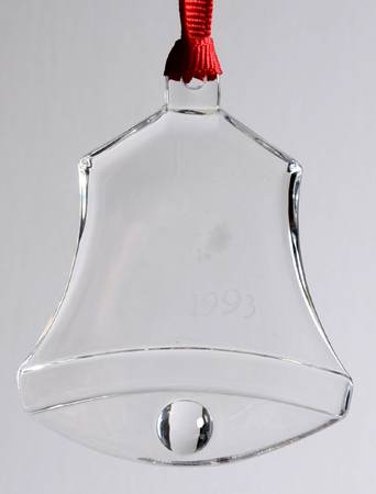 Orrefors Christmas Ornament Christmas Bell - Boxed
