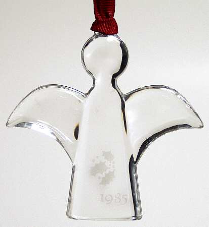 Orrefors Christmas Ornament Angel  - Boxed
