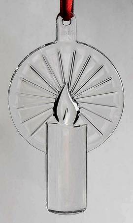 Orrefors Christmas Ornament Candle - Boxed