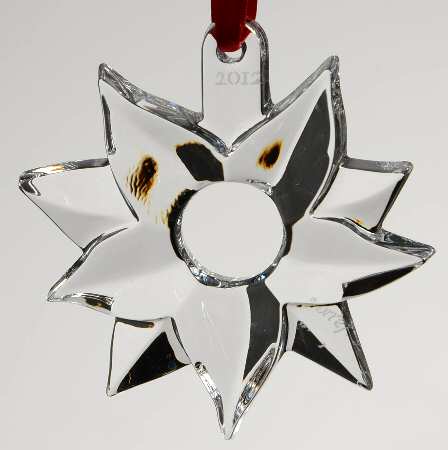 Orrefors Christmas Ornament Poinsettia - Boxed