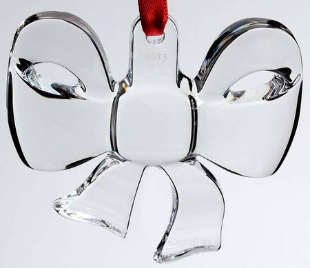 Orrefors Christmas Ornament Bow - Boxed